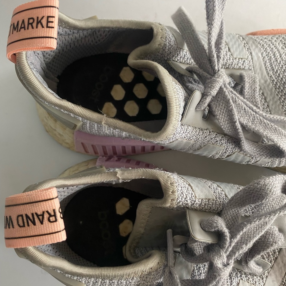 Adidas NMD R1 Light Granite Grey Women’s Athletic Shoes - Picture 5 of 10